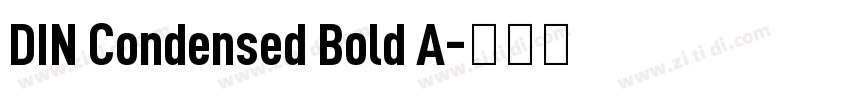 DIN Condensed Bold A字体转换